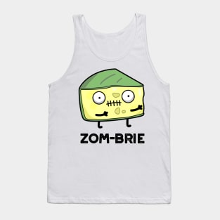 Zom-brie Cute Halloween Zombie Brie Cheese Pun Tank Top